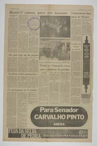 Bienal-74 começa, quase sem inovações