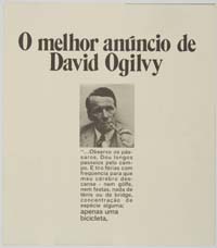 O melhor anúncio de David Ogilvy.