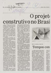 O Projeto Construtivo no Brasil