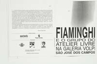 Fiaminghi e o grupo Atelier Livre na Galeria Volpi São José dos Campos