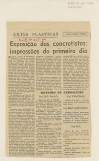 Exposição dos concretistas: impressões do primeiro dia