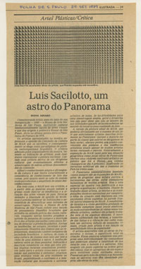 Luiz Sacilotto, um astro do Panorama