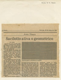 Sacilotto ativa o geométrico