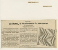 Sacilotto, o movimento do concreto.