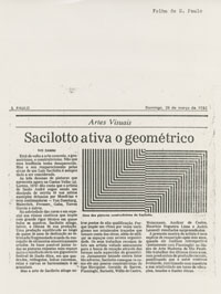 Sacilotto ativa o geométrico