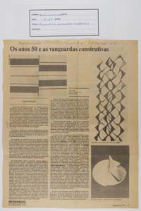 Os anos 50 e as vanguardas construtivas