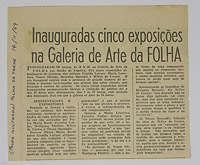 Inauguradas cinco exposições na Galeria de Arte da Folha