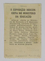 II Exposição Neoconcreta no Ministério da Educação