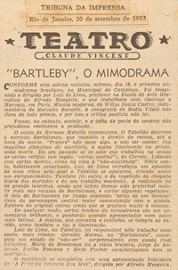 Bartleby o Mimodrama