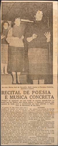 RECITAL DE POESIA E MUSICA CONCRETA