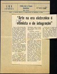 Arte na era eletrônica é otimista e de integração