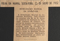 MOBILIZAÇÃO MUSICAL DA JUVENTUDE