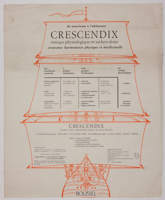 Du nourrisson à l'adolescent. Crescendix. Tonique physiologique en sachets-doses. Croissance harmonieuse physique et intellectuelle