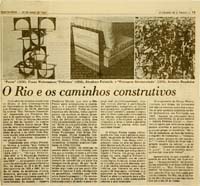 O Rio e os caminhos construtivos