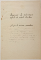 Exposição de xilogravura popular do nordeste brasileiro. Relação de gravuras e gravadores