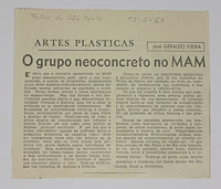 O grupo neoconcreto no MAM