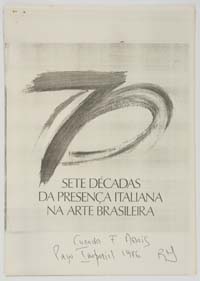 Sete décadas da presença italiana na arte brasileira.