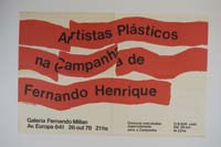 Artistas plásticos na campanha de Fernando Henrique