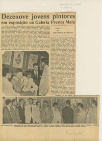 Dezenove jovens pintores em exposição na Galeria Prestes Maia