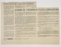 Inauguran exposicion sobre la actual plastica latinoamericana