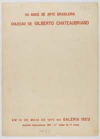 50 anos de arte brasileira coleção de Gilberto Chateaubriand