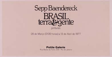 Sepp Baendereck Brasil terra & gente