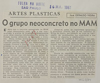 O grupo neoconcreto no MAM