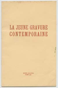 La jeune gravure contemporaine