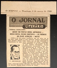 Quase 100 poetas numa antologia. Bossa Nova: ficção científica. Os prêmios do Ipase: Atração. Notas