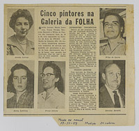 Cinco pintores na Galeria da Folha