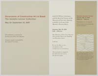 Dimensions of Constructive Art in Brazil. The Adolpho Leirner Collection.