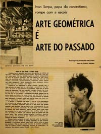 Ivan Serpa, papa do concretismo, rompe com a escola: arte Geométrica é arte do passado